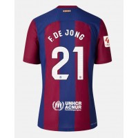 Muški Nogometni Dres Barcelona Frenkie de Jong #21 Domaci 2023-24 Kratak Rukav